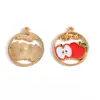 Colgante de Fruta de Verano Esmaltado de Moda y Creativo para DIY Joyería de Aleación Collar Pulsera Encanto Decorativo Venta Caliente Transfronteriza