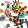 Botones de resina de color sólido con pata alta, cuentas redondas de ojo de gato incrustadas de diamantes de 10 mm en stock, botones decorativos para camisa, suéter, cheongsam, Jane