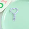 Llaveros de corazón pintados de colores estilo Ins, accesorios para manualidades, dijes de colores de caramelo para bolsos y mochilas, venta al por mayor