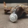 Nuevo Colgante de Plata de Ley 925 con Seis Caracteres de la Verdad Collar Hip-hop de Moda Versátil Estilo Frío ins Collar de Regalo para Novio
