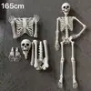 Accesorios de calavera de terror falsos, set de esqueleto, decoración de sala de escape de Halloween, momia, escape de casa embrujada, adornos divertidos de cuerpo humano