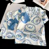 Pijama para Niñas, Nuevo de Verano para Niños de Seda de Hielo Delgado Cuello en V Dibujos Animados Conjunto de Ropa para el Hogar con Aire Acondicionado para Niños