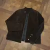 Estilo Streetwear Retro Americano Lindo Conjunto Maillard Jaqueta de Camurça Unissex Jaqueta de Couro de Veado Marrom