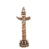 Adorno Creativo Retro Chino de Columna Pequeña, Columna de Dragón Chino, Pie de Latón Puro para Escritorio de Oficina Portátil, Decoración del Hogar
