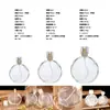 Al por mayor en stock 10ml30ml50ml100ml transparente cuadrado oblato vidrio botella de perfume botellas vacías