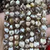 Cuentas Facetadas Octogonales de Cristal Blanco Piedra Natural Ágata Octogonal Exquisitas Cuentas Sueltas Cadena de Cuentas DIY Cuenta Espaciadora Accesorios para Joyería
