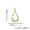 Nuevo Colgante Sencillo de Moda para Mujer con Micro-incrustaciones de Zirconio, Color Alto, Cobre Chapado en Oro, Estilo Europeo y Americano, Nicho, Collar Elegante