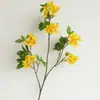 Venta al por mayor de fábrica de arreglos florales pequeños de alta calidad, Serie de colores de primavera de flores silvestres, Flores artificiales para decoración de salón de bodas