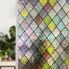 Película de Vidrio con Patrón Impreso a Color al por Mayor para Ventanas de Baño, Película Anti-Mirada para Puertas de Baño, Película de Privacidad