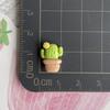 Mini tamaño pequeño Flor en Maceta Pato Planta Resina Accesorios Gel Crema Pinza para el Cabello Funda de Teléfono Pendientes Material Hecho a Mano