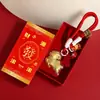 Pingente dourado em formato de ovelha com folha de ouro, corrente para celular, chaveiro, amuleto de fio vermelho, ovelha do zodíaco, decoração de Ano Novo, pequeno presente