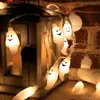 Guirnalda de luces LED de Halloween luz de calabaza calavera guirnalda de luces pequeñas bar centro comercial casa embrujada accesorios de decoración adornos