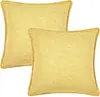 Fronha de Algodão e Linho Colorida com Borda Estilo Normcore Popular da Amazon Fronha para Decoração de Sofá de Sala de Estar Casa
