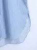 Vestido camisa a rayas para mujer, nuevo estilo europeo y americano, otoño 2021 2370