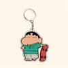 Accesorios Populares para Mochila Escolar de Crayon Shin-Chan, Llavero Estilo Ins, Colgante Lindo, Suministro Directo del Fabricante, Regalo de Vacaciones