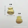 Pingente de Bolsa da Sorte em Ouro Puro 999 com Logo Personalizado, Amuleto da Sorte para Corrente de Celular, Bolsa, Chaveiro, Presente para Amigos