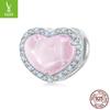 Prata Ziyun novo Dia dos Namorados rosa amor diy pulseira contas de presente para namorada s925 contas de prata acessórios