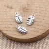 13x6.8mm 0.48g Plata Antigua Accesorios de Ropa DIY Colgante de Insecto