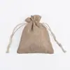 Bolsa de Cuerda de Algodón y Lino con Cordón para Bolsillo, Empaque de Juguetes para Niños, Bolsa con Cordón de Almacenamiento, Bolsillo con Cordón de Lino