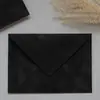 Sobre de Terciopelo de Alta Calidad Color Verde Militar Forrado con Papel y Sello de Cera, Sobre Estampado en Oro para Invitaciones de Boda, Sobre de Terciopelo Personalizado