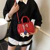 Bolsa Kelly Grande Capacidade Retrô Feminina 2025 Nova Moda Primavera Casual Casual para o Dia a Dia Bolsa Transversal Portátil