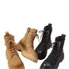 Nuevas Botas Martin de Plataforma Estilo Británico Otoño 2026 para Mujer, Punta Redonda, Boca Baja, Tacón Grueso, Antideslizantes, Resistentes al Desgaste, Botas de Moda