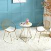 Mesa y silla pequeñas de ocio con balcón nórdico para el hogar, moderna y sencilla silla interior, combinación de mesa y silla para tienda de té con leche y postres de celebridades de Internet