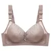 Talla Grande Delgado Sin Aro Cómodo Transpirable Ajustable Ropa Interior Pecho Grande Lado Pequeño Recogido Sujetador para Madres