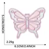 Adesivos Bordados de Borboleta de Desenho Animado Originais, Acessórios Autoadesivos DIY para Capa de Celular, Adesivos Prontos para Venda no Atacado