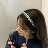 Nueva diadema de cadena retro estilo coreano, estilo europeo y americano de metal estilo ins, estilo dorado y plateado, accesorio para el cabello chic versátil