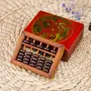 Ábaco Antiguo de Cinco Velocidades Mini Ábaco Compacto y Exquisito Ábaco de Madera Maciza Ábaco de Regalo Artesanía de Madera Maciza