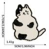 Etiqueta Bordada Computador Adesivo Bordado Autoadesivo Gato de Desenho Animado Acessórios para Roupas Patch para Diário Manual DIY Patch de Tecido Patch