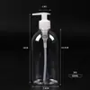 Botella de plástico transparente para desinfectante de manos de mascotas 250ml.400ml.500ml botella de dispensador. Botella rociadora desinfectante