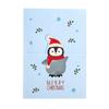 7 animais de inverno com envelope Papai Noel Árvore de Natal Alce Cartão de Natal dobrável tridimensional Cartão de Natal