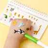 Pegatinas de Burbujas de Dibujos Animados de PVC Pegatinas de Animales Personalizadas Estéreo 3D Hechas a Medida Pegatinas de Espuma de Dibujos Animados para Niños Procesamiento y Personalización