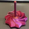Torre de Rábano Impresa en 3D Descompresión para la Punta del Dedo para Niños Inquietos Educativo con Asa Ilusión Óptica Espiral Juguete de Estrella de Escritorio