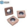 Cuchilla CNC para Procesamiento de Piezas de Acero, Wnmg080408 con Forma de Durazno, Cuchilla para Torneado Externo con Forma de Durazno, Cabezal de Herramienta de Torno