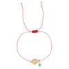 Pulsera de Hilo Rojo de la Suerte del Año Zodiacal 2025 Apilable DIY Tejida a Mano Pulsera de Cuentas Pulsera de Ojo Pulsera de Pareja