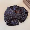 Diadema Floral Retro para Mujer 2025 Nuevo Estilo Cuerda para Cola de Caballo Alta con Cabeza de Bola Flor en la Parte Posterior de la Cabeza