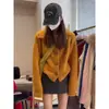 Cardigan de Lã Super Estiloso com Botão de Alavanca de Cinco Cores, Estilo Preguiçoso, para Mulheres, Casaco Suéter Macio e Grosso de Alta Qualidade