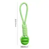 Juguete de Correa para Perro Mascota, Elástico Interactivo, Dispensador de Premios, Pelota de Rugby, Juguete para Aliviar el Aburrimiento para Teddy y Corgi, Cuerda Nudosa Resistente para Masticar, Suministros para Mascotas