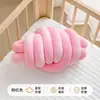 Bumper Blando Anticolisión Super Grueso de Lana Islandesa de 4 CM para Cuna Tejido a Mano Relleno de Algodón Núcleo de Hilo Bolsa Autohecha