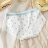 Calzones de seda de hielo para mujer, gran cantidad de stock, entrepierna de algodón para mujer, cintura, niñas, transpirables, niñas japonesas, alto valor para mujer