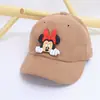 Gorra de pico de pato para bebé, 1-3 años, gorra de pana, diseño de dibujos animados, estilo otoño/invierno, gorra de béisbol para niños, gorra de hip-hop para niños, para ventas transfronterizas