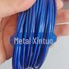 Corda de aço inoxidável com revestimento plástico azul para varal, treliça de uva 0,38 mm - 16 mm especificações completas