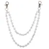 Cadena de Pantalones para Mujer de Estilo Europeo y Americano de Venta Caliente Transfronteriza con Diamantes Incrustados de Arcilla y Bolas de Diamante, Cadena de Cintura de Nicho de Moda, Cadena Corporal Hecha a Mano
