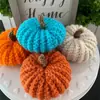 Amazon Comercio Exterior Transfronterizo Nuevos Adornos Decorativos de Calabaza Tejidos a Mano Diseño de Fiesta de Halloween Accesorios de Calabaza