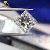 Moissanita Corte Princesa Blanco Forma Especial Fabricante Venta Directa Cuadrado Moissanita Piedra Suelta Venta al por Mayor Piedras a Juego