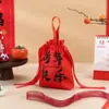 Bolsas de Regalo Nuevas 2026, Bolsas de Recuerdo para Niños, Bolsas Pequeñas de Regalo de Bienestar para Reunión Anual, Bolsas de Lona del Año del Caballo, Bolsas de Dulces para Bodas