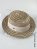 ¡Rico Estilo Vintage! Sombrero de Paja Retro para Mujer, Verano 26, Elegante Sombrero de Paja de Ala Plana para Proteger del Sol en la Playa, Protección Solar Versátil